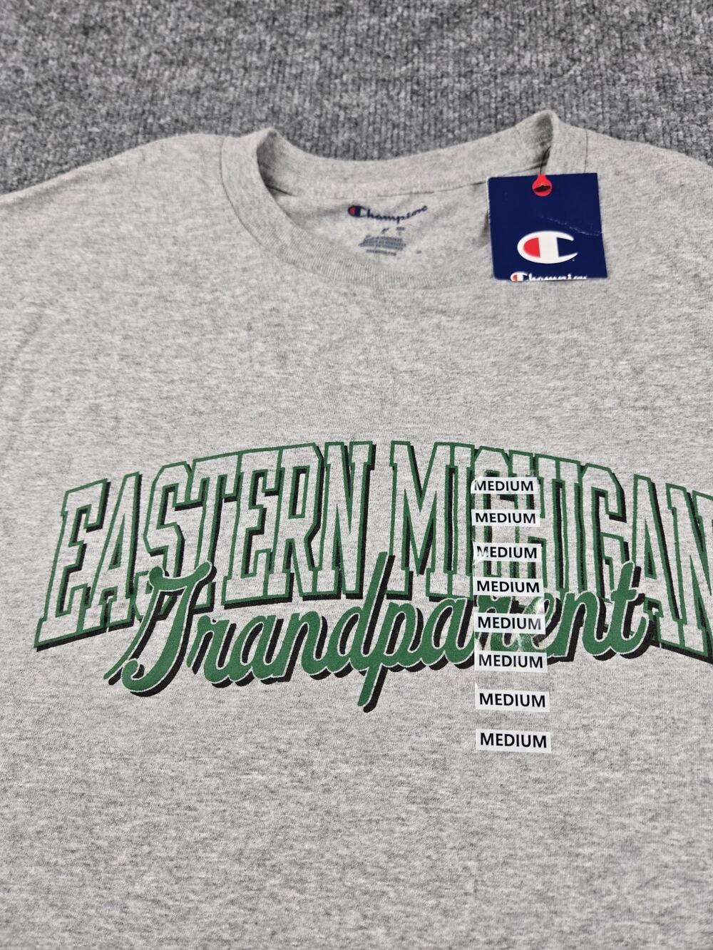 Eastern Michigan Eagles Grandparent T-Shirt Medium NCAA logo Champion NWT
